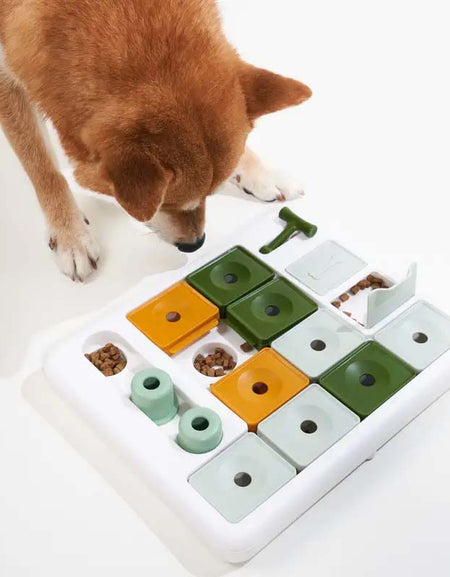 Interactive BPA-Free Dog Puzzle Feeder - Slow Eating Toy for Puppies & Adults.-Zy Fulfill