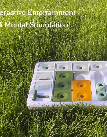 Interactive BPA-Free Dog Puzzle Feeder - Slow Eating Toy for Puppies & Adults.-Zy Fulfill
