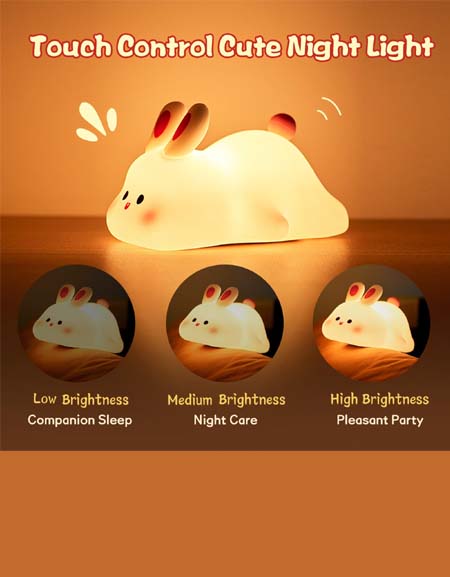 Silicone Rabbit Lamp-Zy Fulfill