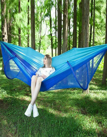 Relaxation and Protection: Hammock with Mosquito Net for Serene Outdoor Enjoyment Zydropshipping