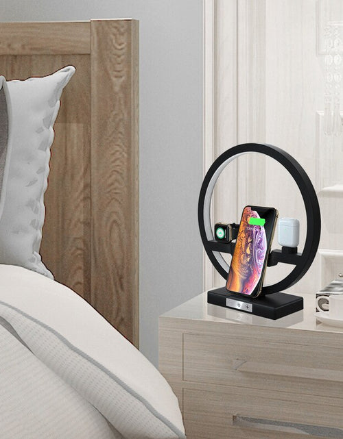 Load image into Gallery viewer, 3-in-1 Wireless Charger Dock with LED Lamp Zydropshipping
