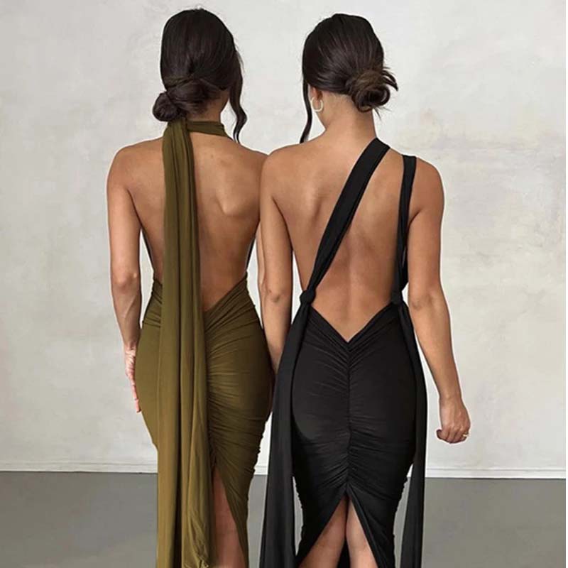 2024 V-Neck Backless Sexy Dress for Women