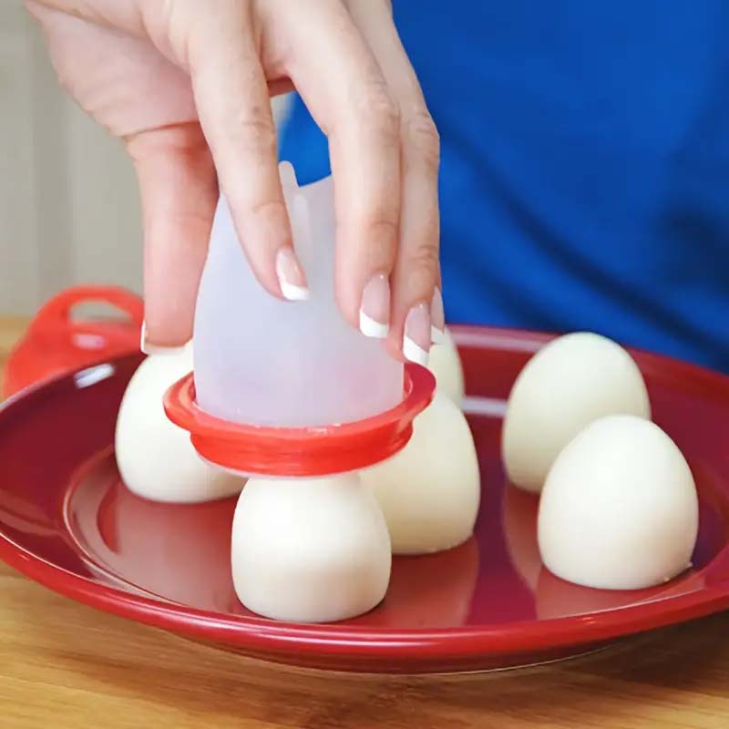Non-Stick Silicone Egg Poachers - Perfectly Cooked Eggs