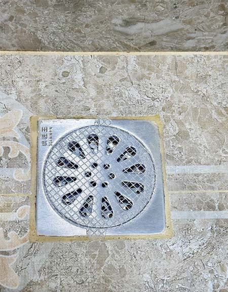 Load image into Gallery viewer, White Gray Grid Bathroom Drain Filter: Anti-Clog, Insect-Proof Stickers

