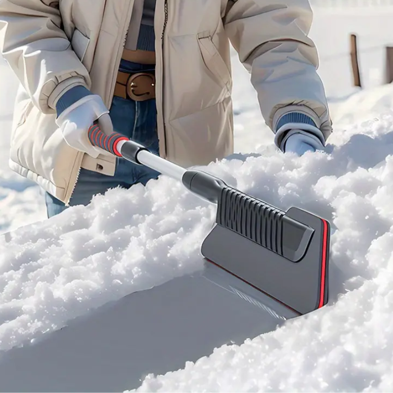 Telescopic Car Snow Shovel - Durable, Detachable & Easy for Winter Cleanup