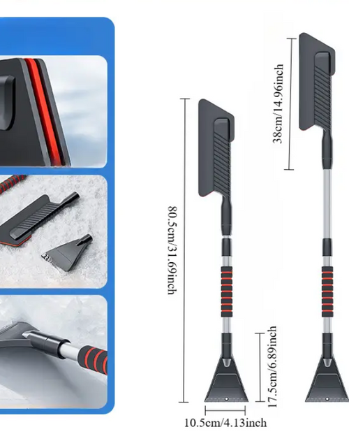 Load image into Gallery viewer, Telescopic Car Snow Shovel - Durable, Detachable &amp; Easy for Winter Cleanup

