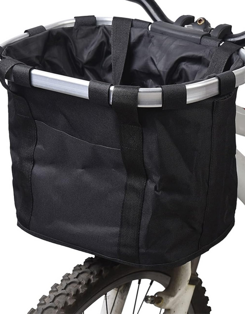 Load image into Gallery viewer, Detachable Canvas Bike Basket with Aluminum Frame
