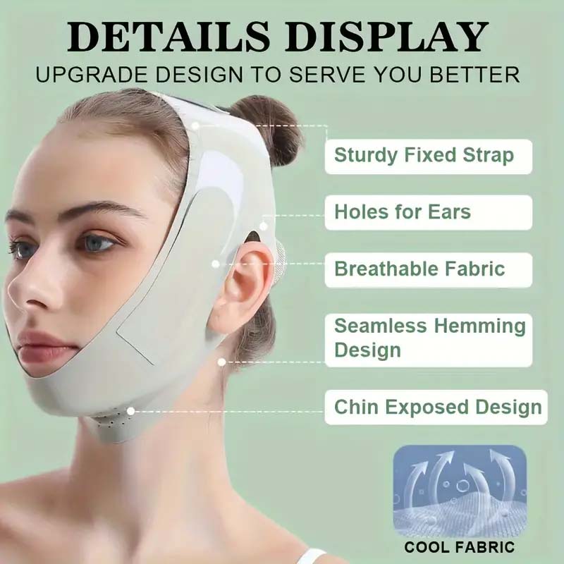 Summer V-Line Lifting Mask & Chin Strap - Reusable