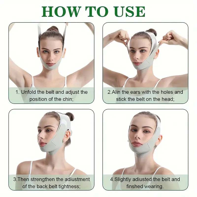 Summer V-Line Lifting Mask & Chin Strap - Reusable