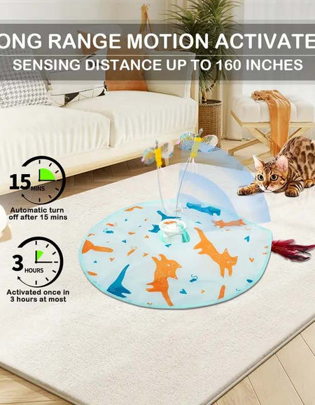 Valonii 2-in-1 Rechargeable Motion-Activated Cat Toy-Zy Fulfill