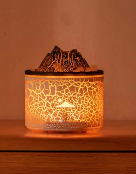 Volcano Flame Ultrasonic Humidifier & Aroma Diffuser for Home Fragrance - Smoking Mist Steamer Zydropshipping