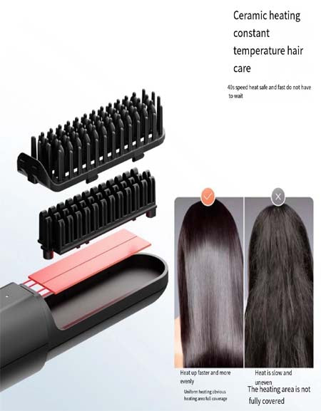 Wireless Hair Straightener-Zy Fulfill