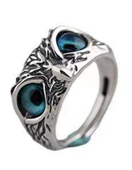 Wisdom's Emblem: Sterling Silver Owl Ring Zydropshipping