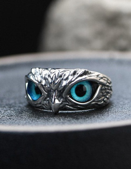 Wisdom's Emblem: Sterling Silver Owl Ring Zydropshipping