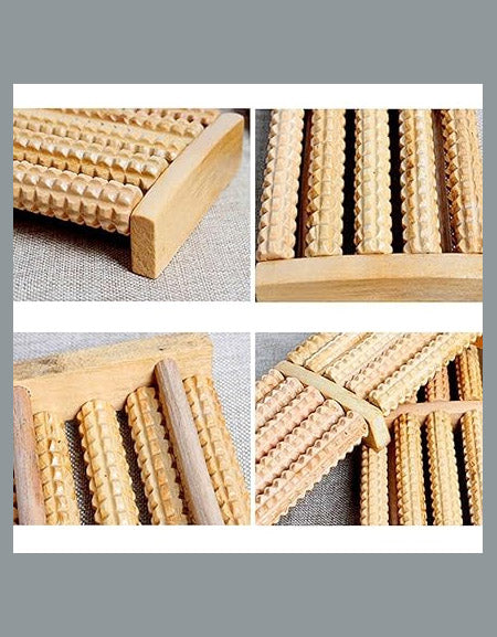 Wooden Foot Massager - 5 Row Massage Stick Zydropshipping