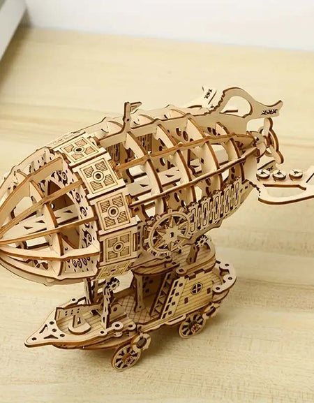3D Wooden Airship Puzzle - Mechanical Model Kit-Zy Fulfill