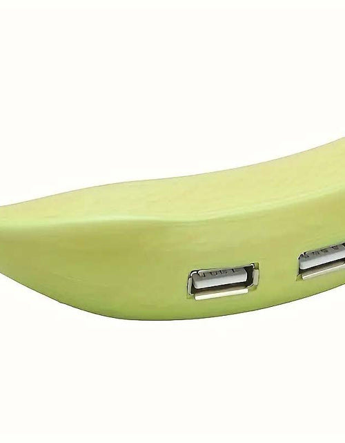 Load image into Gallery viewer, 4-Port Banana USB 2.0 Hub - Compact &amp; Portable Expansion
