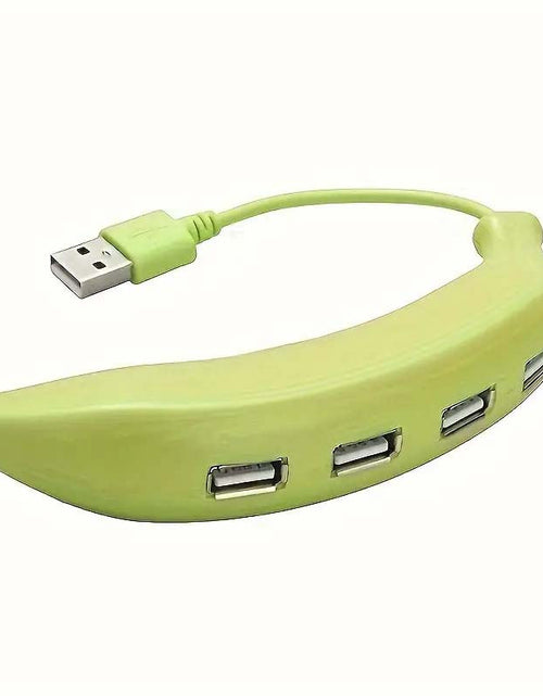 Load image into Gallery viewer, 4-Port Banana USB 2.0 Hub - Compact &amp; Portable Expansion
