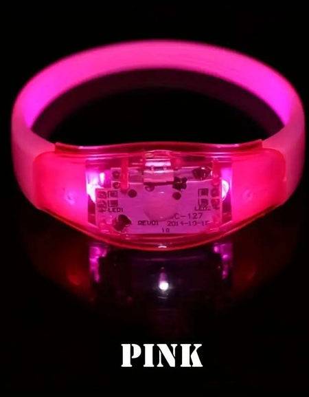 LED Voice-Activated Flash Bracelet - Waterproof & Fun, 12-Pack ????-Zy Fulfill