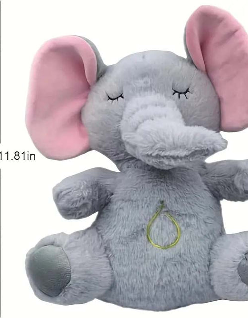 Load image into Gallery viewer, Breathing Elephant Plush Toy - Musical &amp; Light-Up Snuggle for Babies
