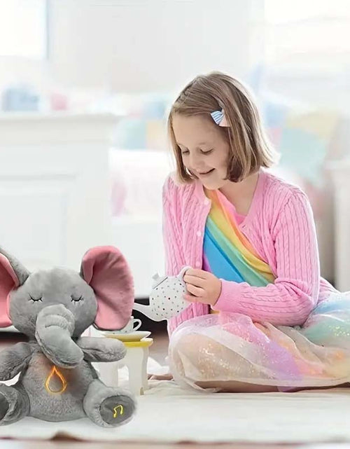 Load image into Gallery viewer, Breathing Elephant Plush Toy - Musical &amp; Light-Up Snuggle for Babies
