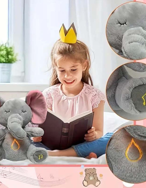 Load image into Gallery viewer, Breathing Elephant Plush Toy - Musical &amp; Light-Up Snuggle for Babies
