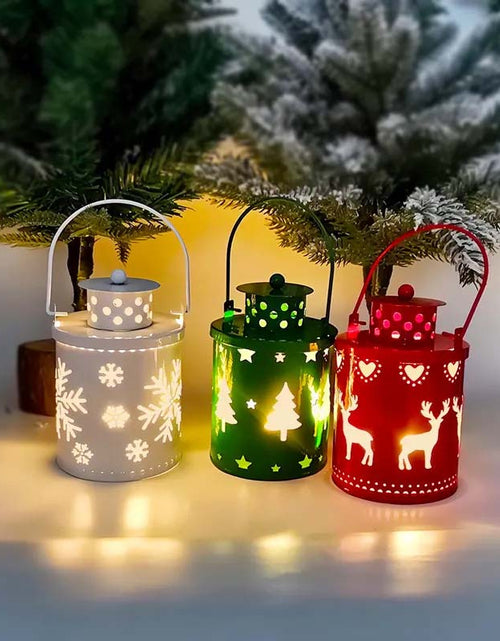 Load image into Gallery viewer, Nordic LED Christmas Candle Lanterns – Festive Holiday Decor
