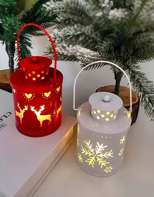 Load image into Gallery viewer, Nordic LED Christmas Candle Lanterns – Festive Holiday Decor
