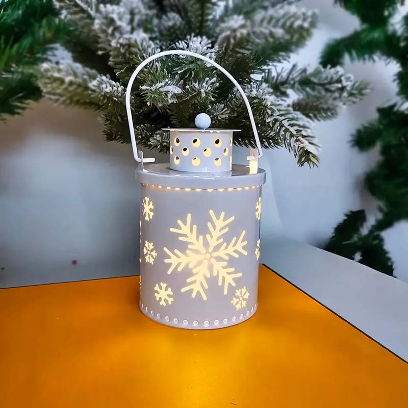 Nordic LED Christmas Candle Lanterns – Festive Holiday Decor