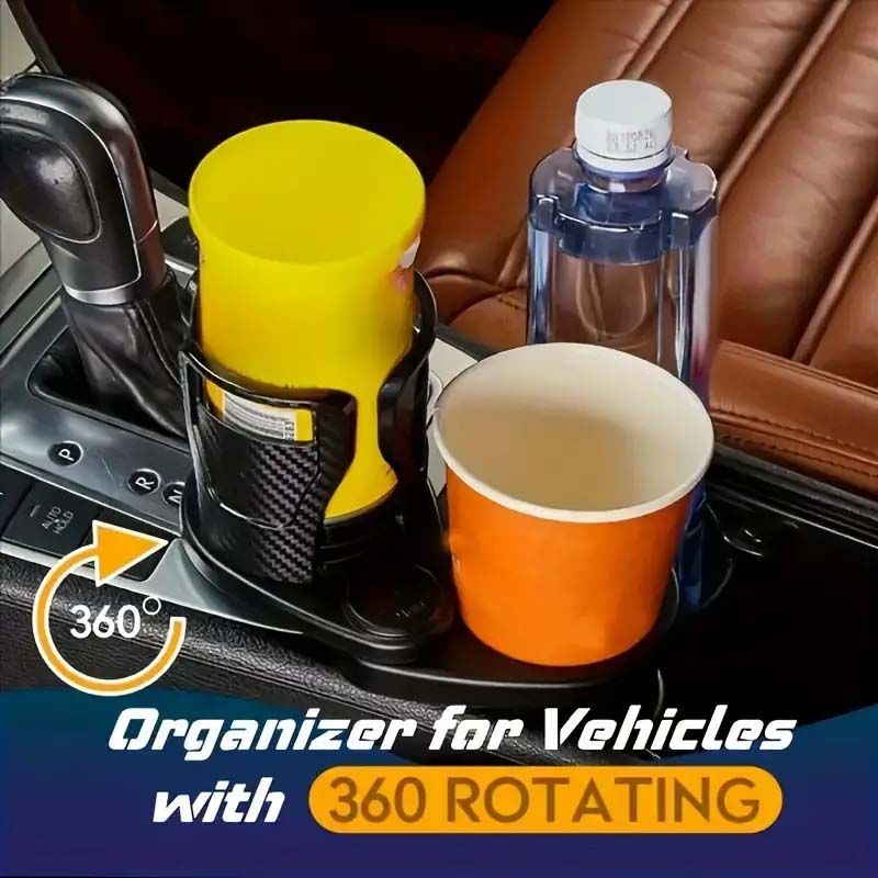 Multifunctional Dual Cup Holder for Cars