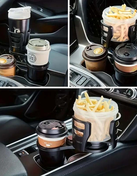 Adjustable Dual Car Cup Holder with Phone Holder & Aromatherapy Organizer | Perfect Fit-Zy Fulfill