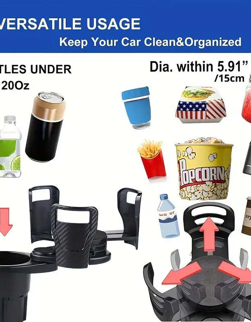 Load image into Gallery viewer, Adjustable Dual Car Cup Holder with Phone Holder &amp; Aromatherapy Organizer | Perfect Fit
