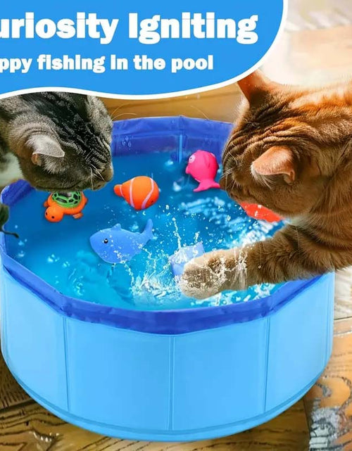 Load image into Gallery viewer, Interactive Cat Water Play Pool with Floating Toys
