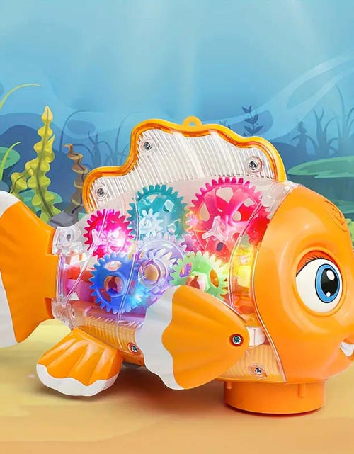 Load image into Gallery viewer, Interactive Clownfish Swing Toy – Light &amp; Music, Educational Gift
