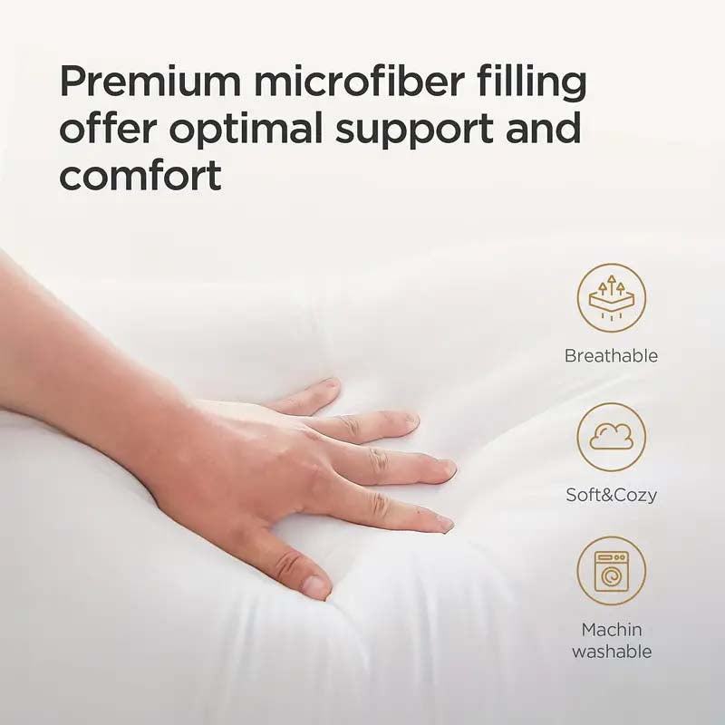 Luxury Cooling Bed Pillow - Hotel Quality, 3D Microfiber, Breathable Cover-Zy Fulfill