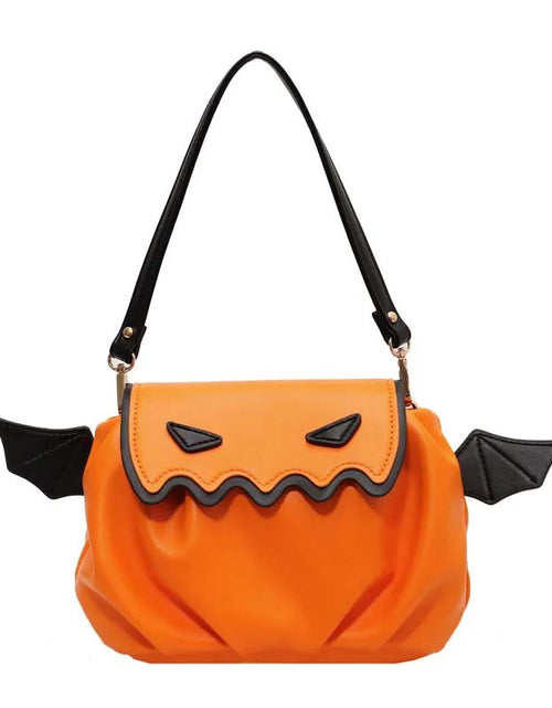 Load image into Gallery viewer, Halloween Pumpkin Crossbody Bag | Cute Cartoon with Wings
