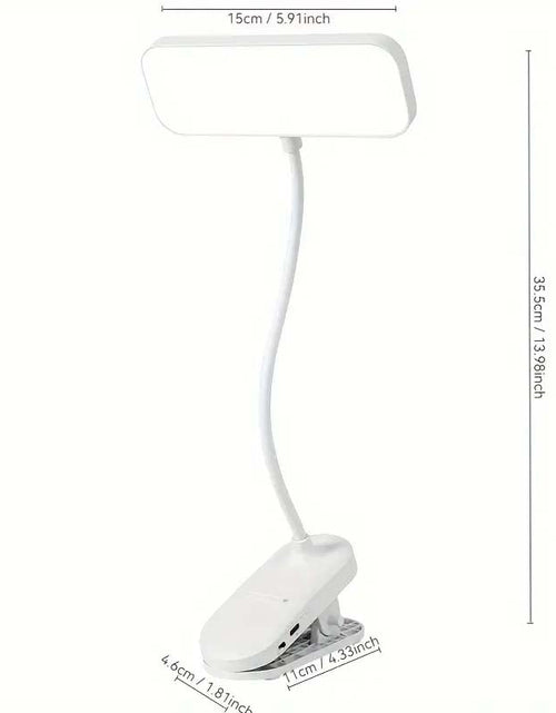 Load image into Gallery viewer, Clip-On LED Desk Lamp, Dimmable &amp; Rechargeable | USB Powered
