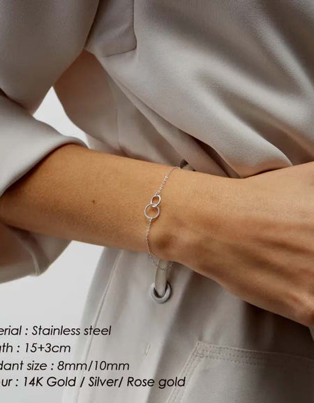 Women's Double Ring Hammer Bracelet-Zy Fulfill