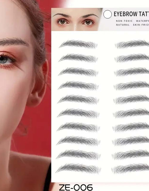 Load image into Gallery viewer, 8 Varieties Waterproof 3D Eyebrow Stickers - Eco-Friendly &amp; Skin-Safe | Long-Lasting Brow Style
