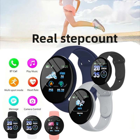 D18 Smart Watch: Bluetooth, Music, Fitness, Sleep Monitor - Men & Women-Zy Fulfill