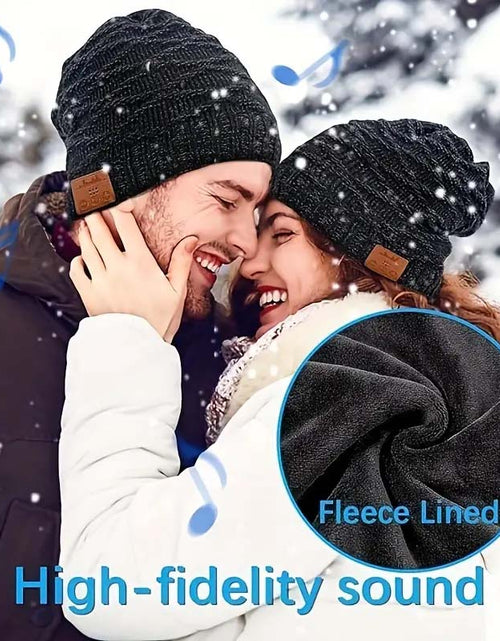 Load image into Gallery viewer, Festive Wireless Music Hat with High-Fidelity Sound &amp; Warm Fleece
