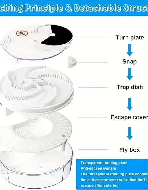 Load image into Gallery viewer, USB Electric Fly Trap – Indoor Insect Catcher
