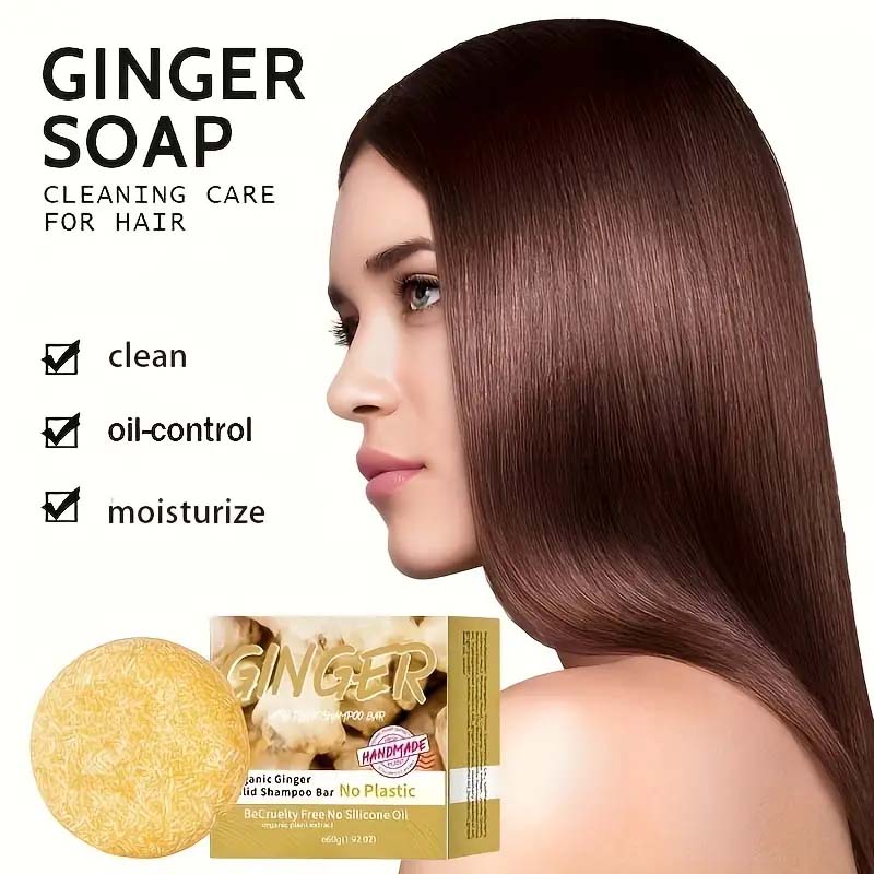 Natural Extract Ginger Hair Soap