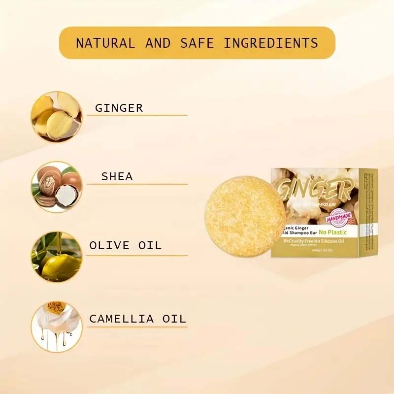 Natural Extract Ginger Hair Soap