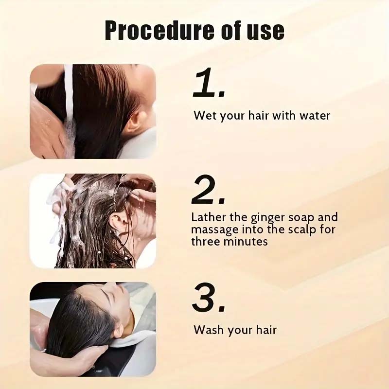 Natural Extract Ginger Hair Soap