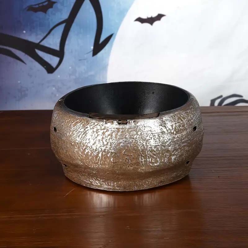 Halloween Skull Bowl Decoration - Motion-Activated with Glowing Eyes & Sound