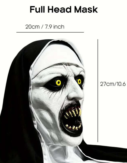 Load image into Gallery viewer, Qualteus Funky Nun Latex Mask Creepy Halloween
