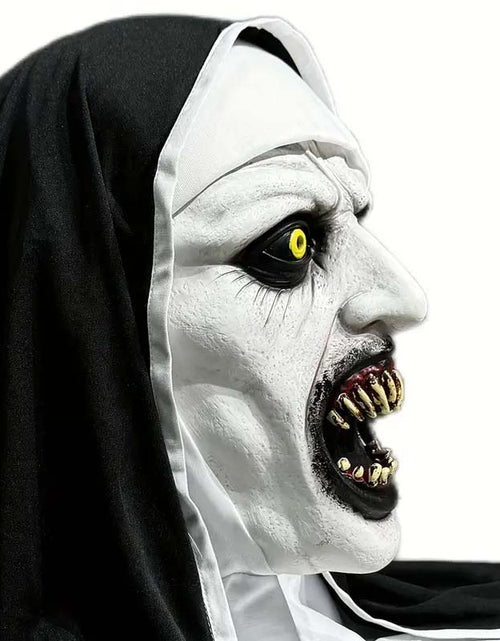 Load image into Gallery viewer, Qualteus Funky Nun Latex Mask Creepy Halloween
