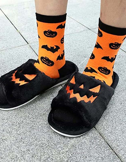 Load image into Gallery viewer, Halloween Winter Warm Slippers | Cute &amp; Cozy for Women

