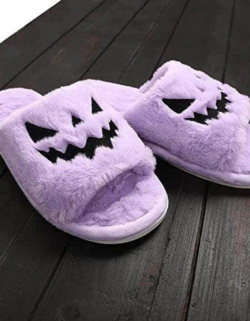 Load image into Gallery viewer, Halloween Winter Warm Slippers | Cute &amp; Cozy for Women
